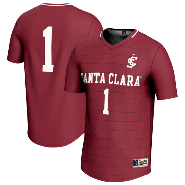 GameDay Greats #1 Maroon Santa Clara Broncos Lightweight Soccer Fashion Jersey