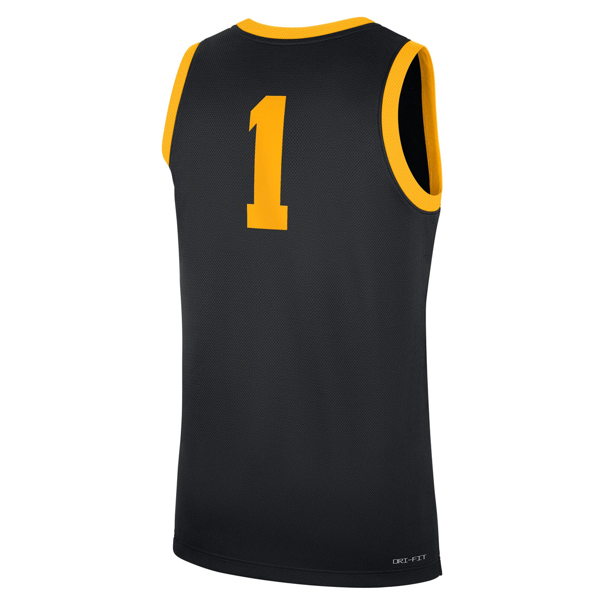 #1 Iowa Hawkeyes Road Replica Jersey - Black