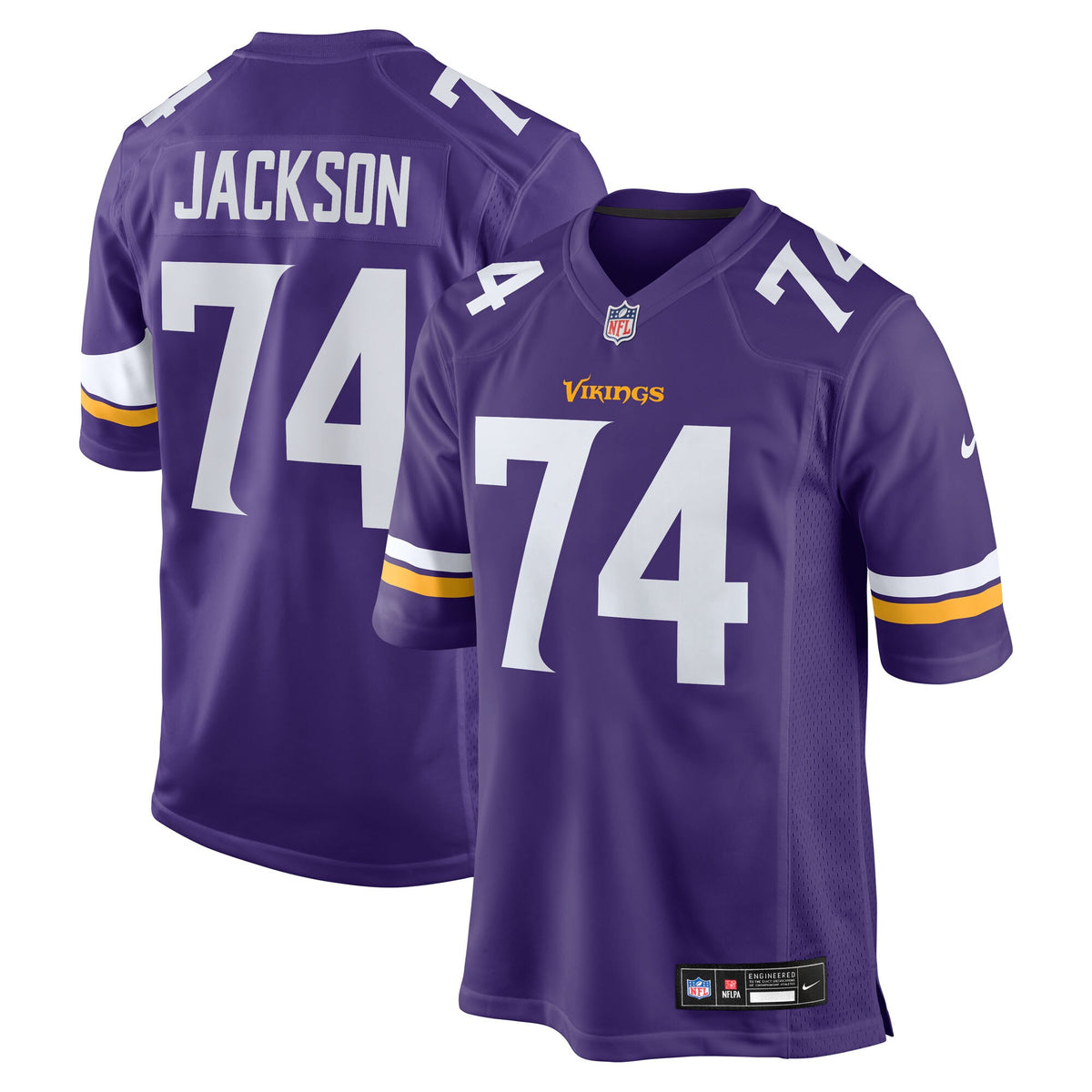 Minnesota Vikings Donovan Jackson Purple Game Player Jersey