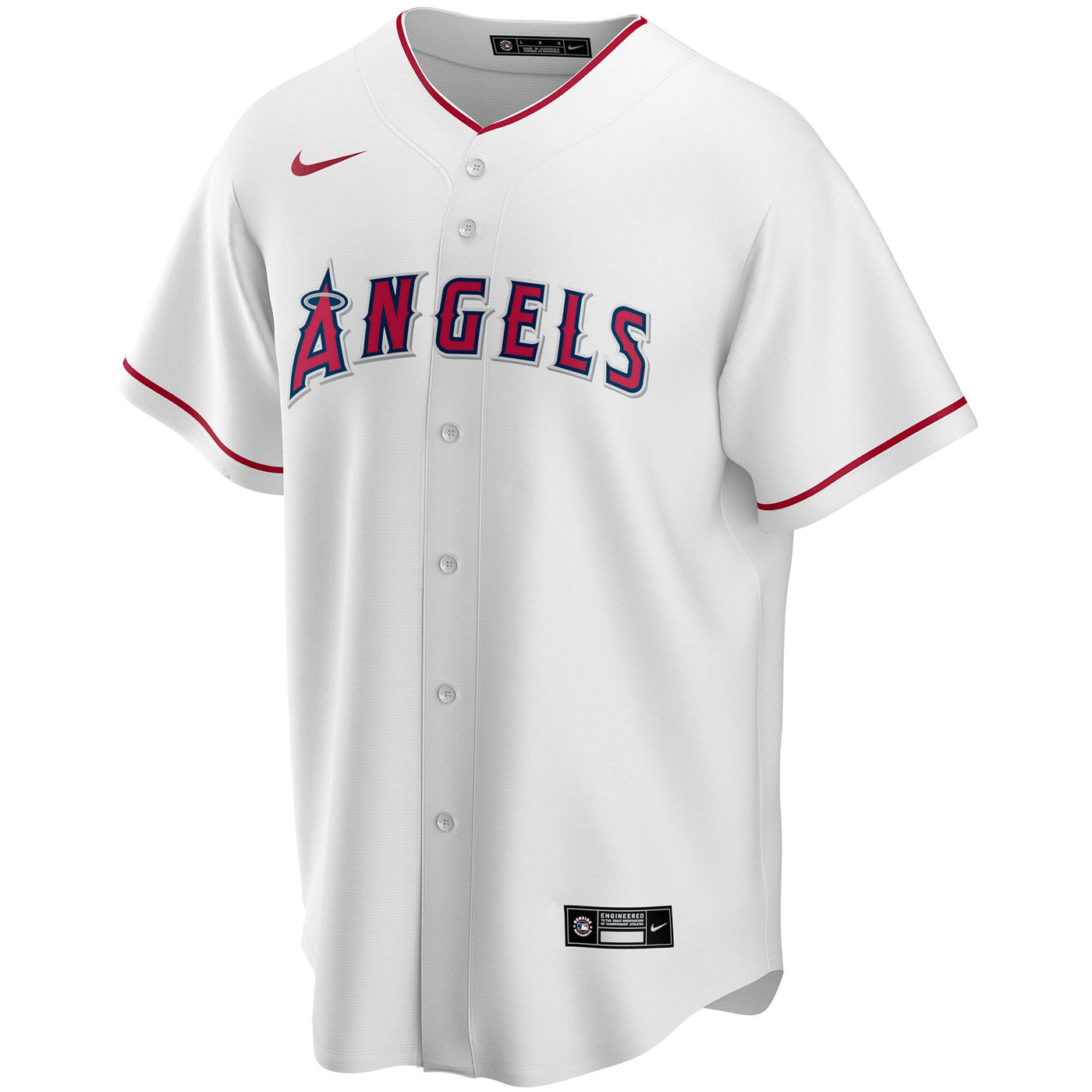 Los Angeles Angels Nike White Home Replica Custom Jersey