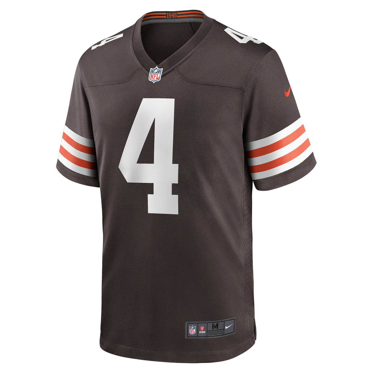 Cleveland Browns Deshaun Watson Brown Game Jersey