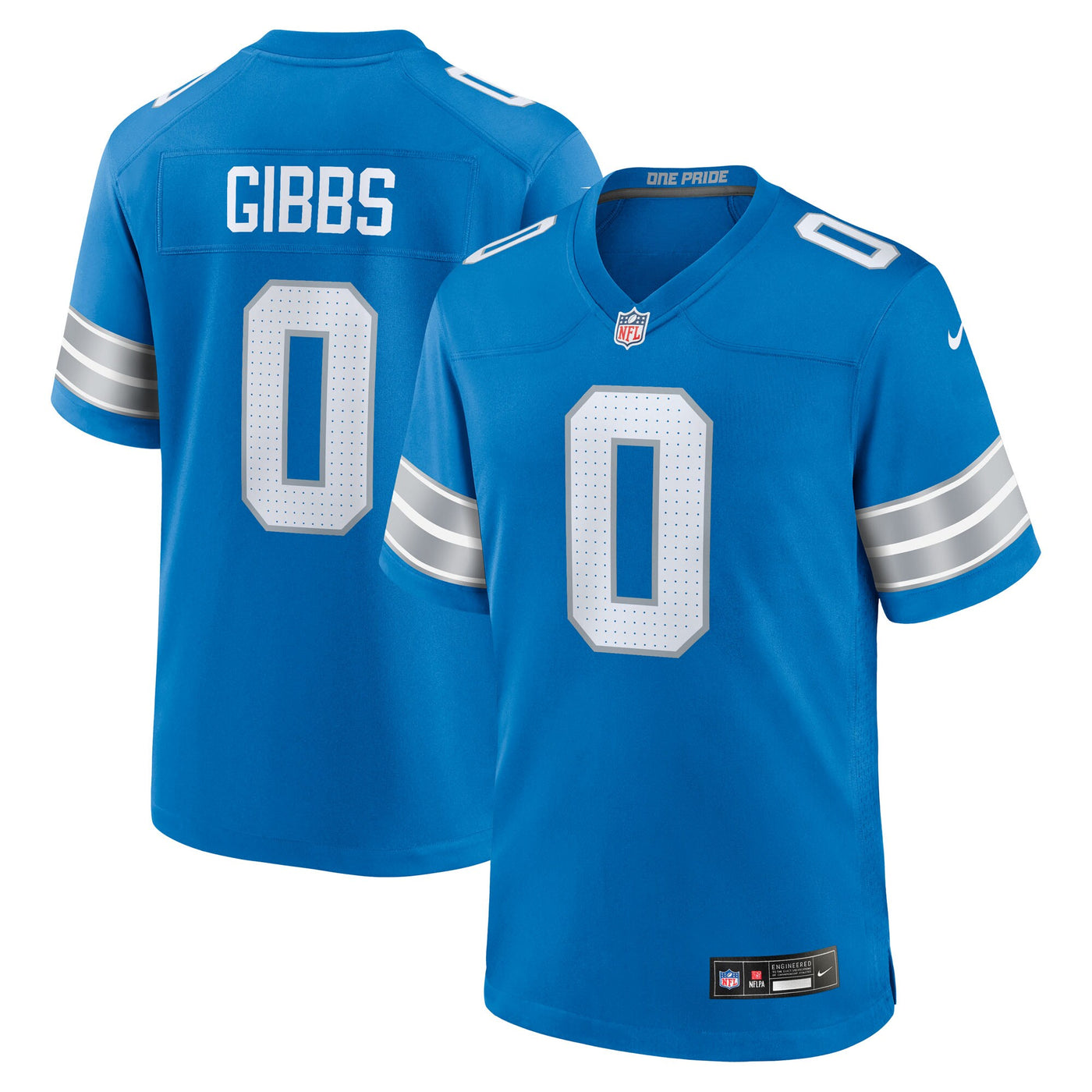 Detroit Lions Jahmyr Gibbs Nike Blue Game Player Jersey