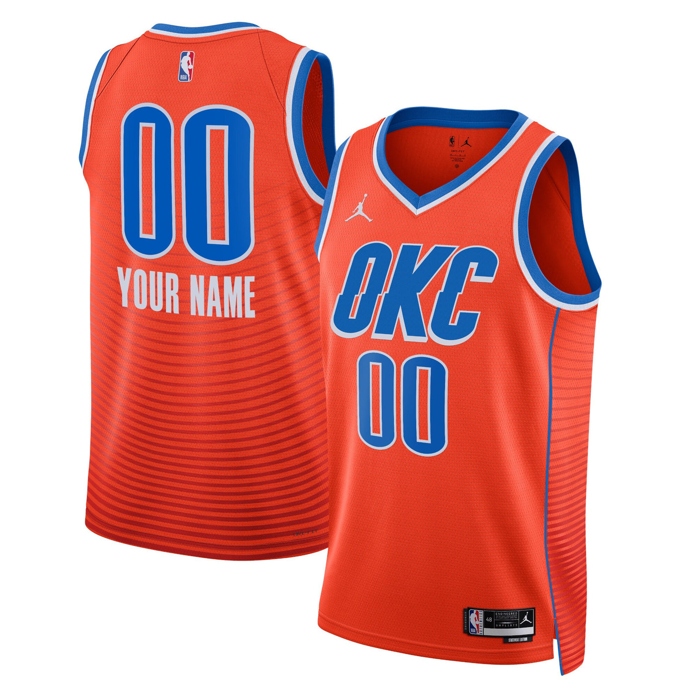 Oklahoma City Thunder Jordan Statement Swingman Jersey - Custom