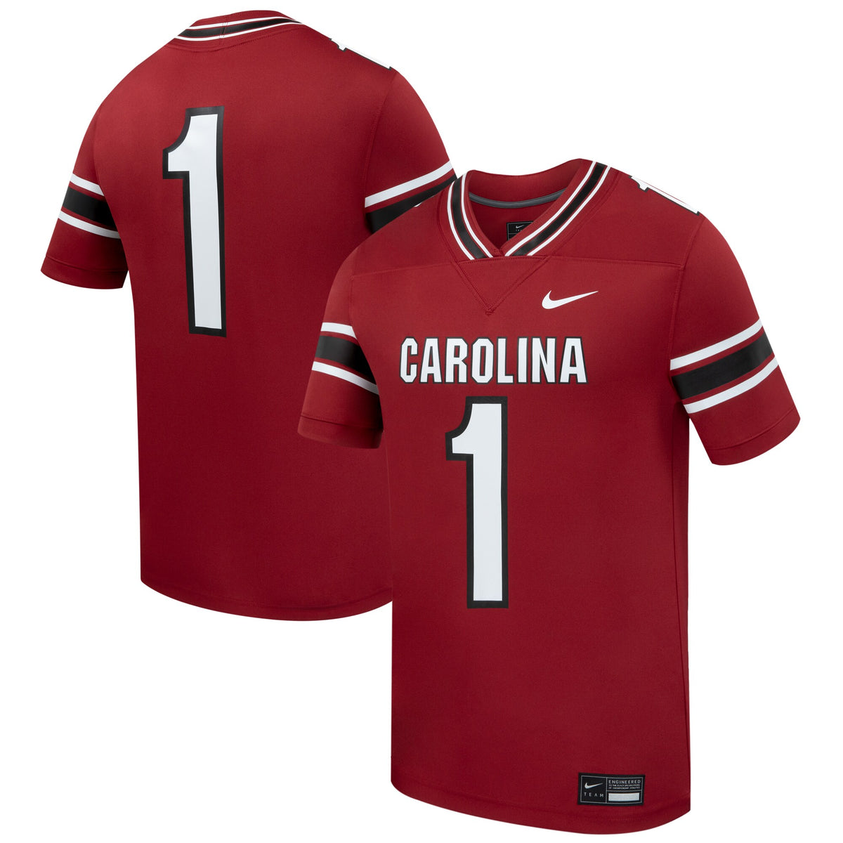 #1 South Carolina Gamecocks Home Replica Football Jersey - Garnet
