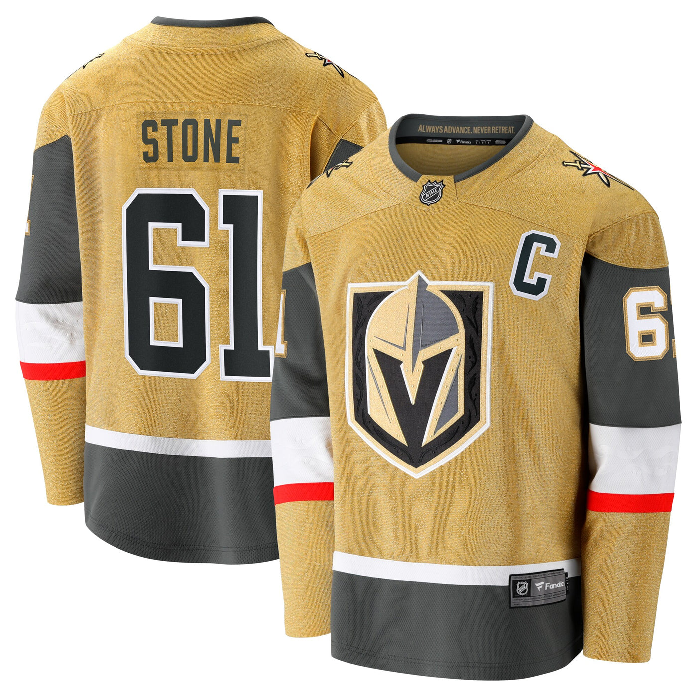 Vegas Golden Knights Mark Stone Fanatics Gold Home Breakaway Jersey
