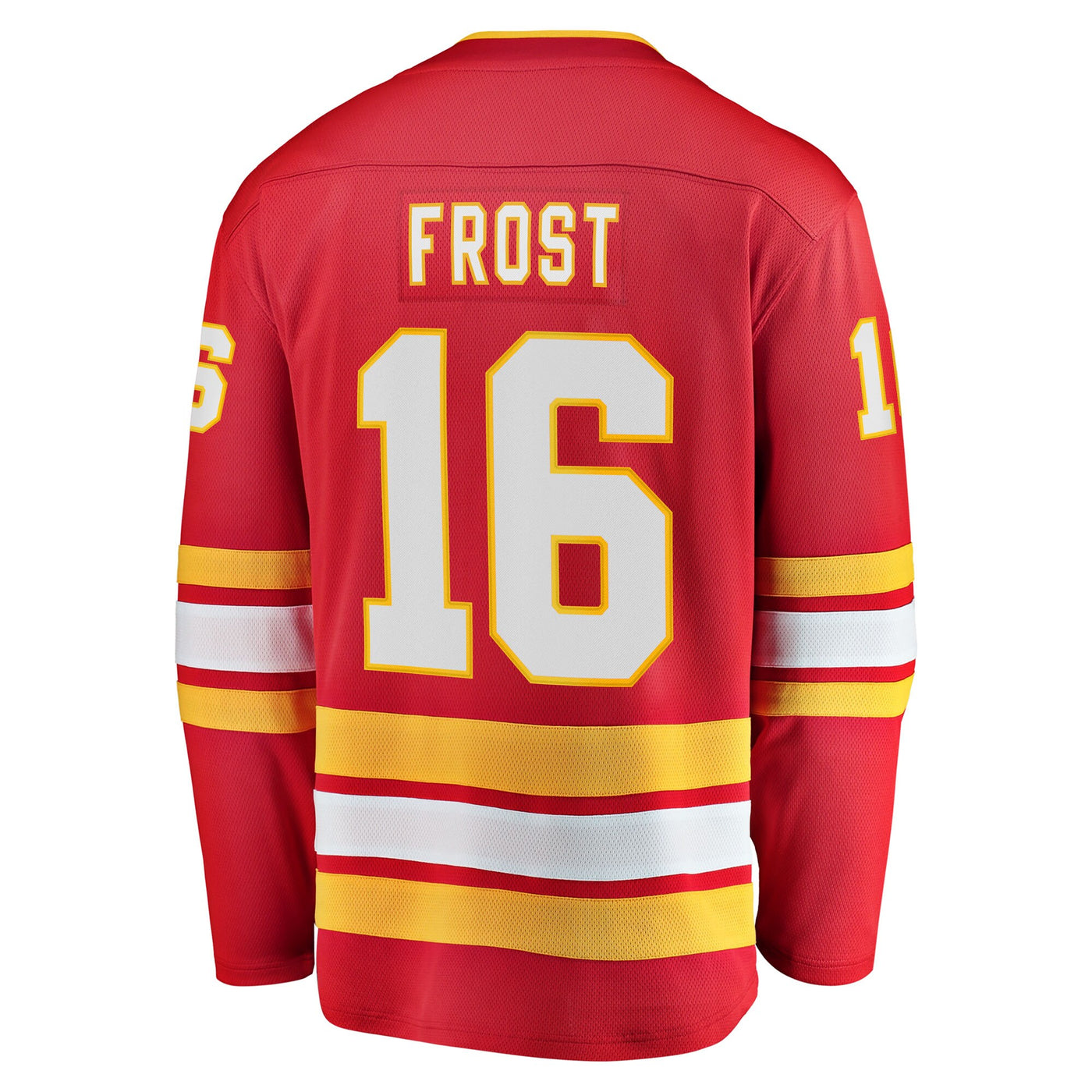 Calgary Flames Morgan Frost Fanatics Red Home Breakaway Jersey