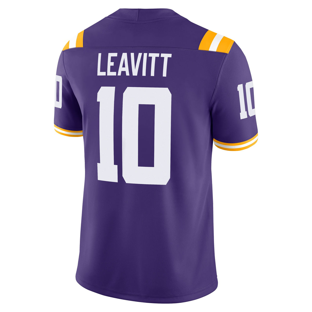 Sam Leavitt LSU Tigers Home Game Jersey - Purple