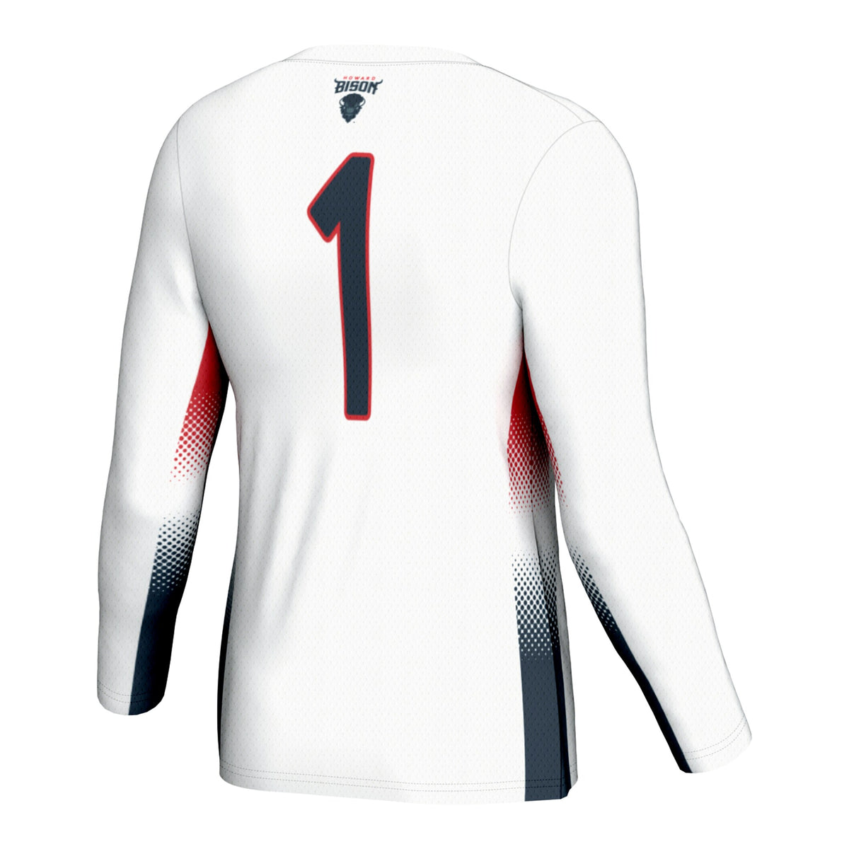 #1 Howard Bison GameDay Greats Lightweight Volleyball Jersey - White