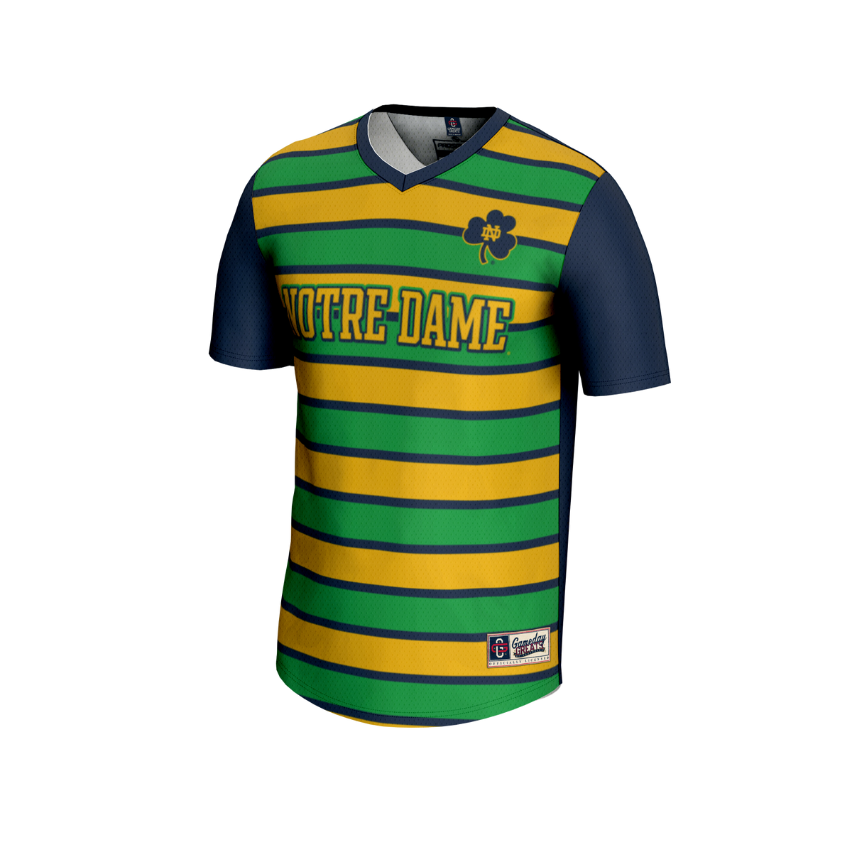 #1 Notre Dame Fighting Irish GameDay Greats Lightweight Soccer Fashion Jersey - Navy