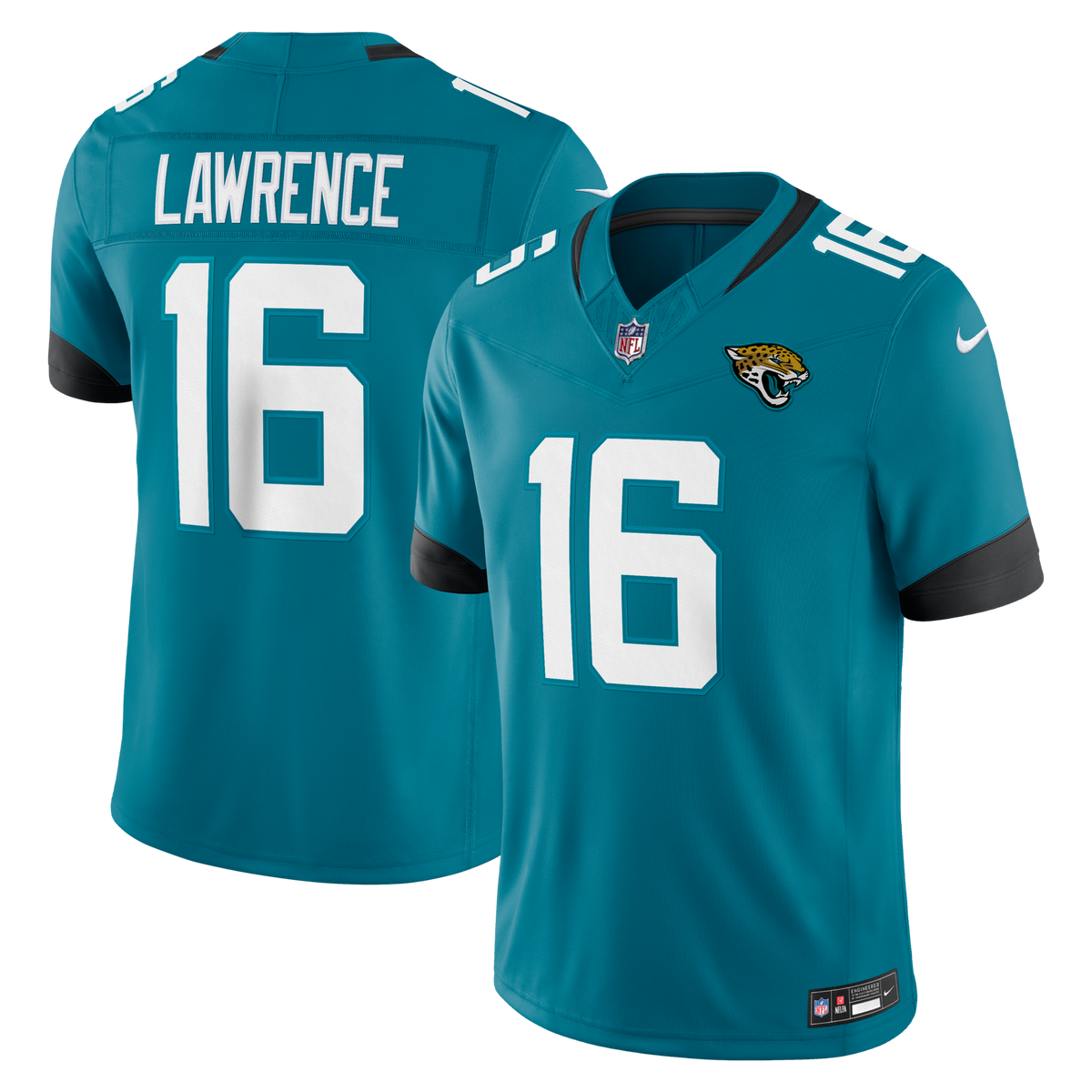 Jacksonville Jaguars Trevor Lawrence Teal Team Vapor F.U.S.E. Stitched Limited Jersey