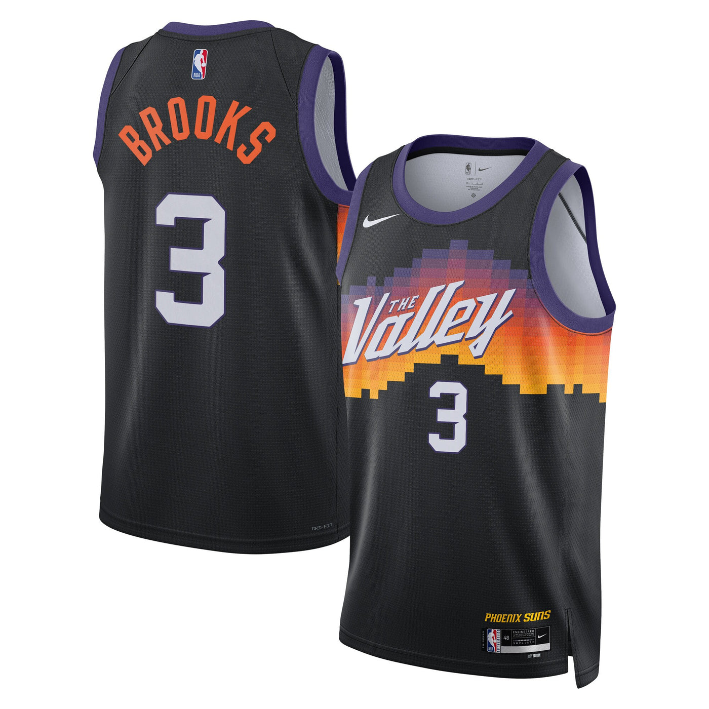 Phoenix Suns Nike 2025/26 City Edition Swingman Jersey - Black - Dillon Brooks