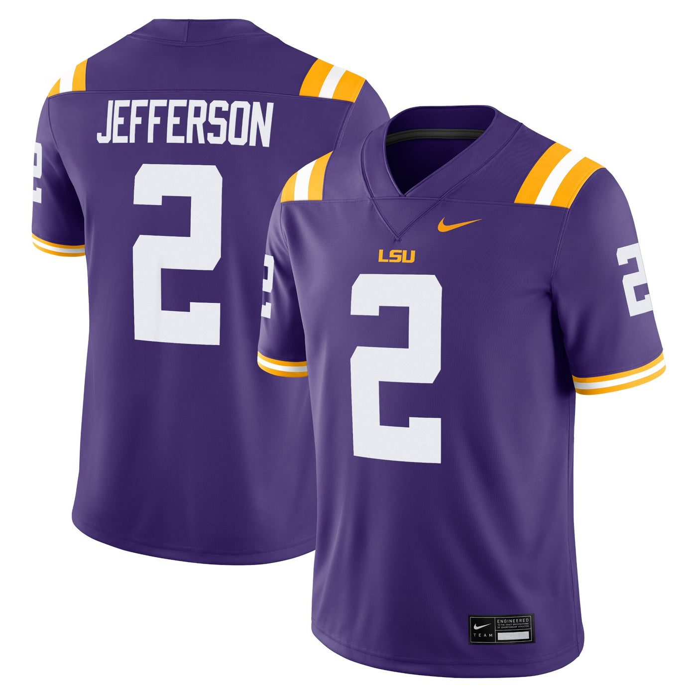 Nike Justin Jefferson Purple LSU Tigers Alumni Game Jersey