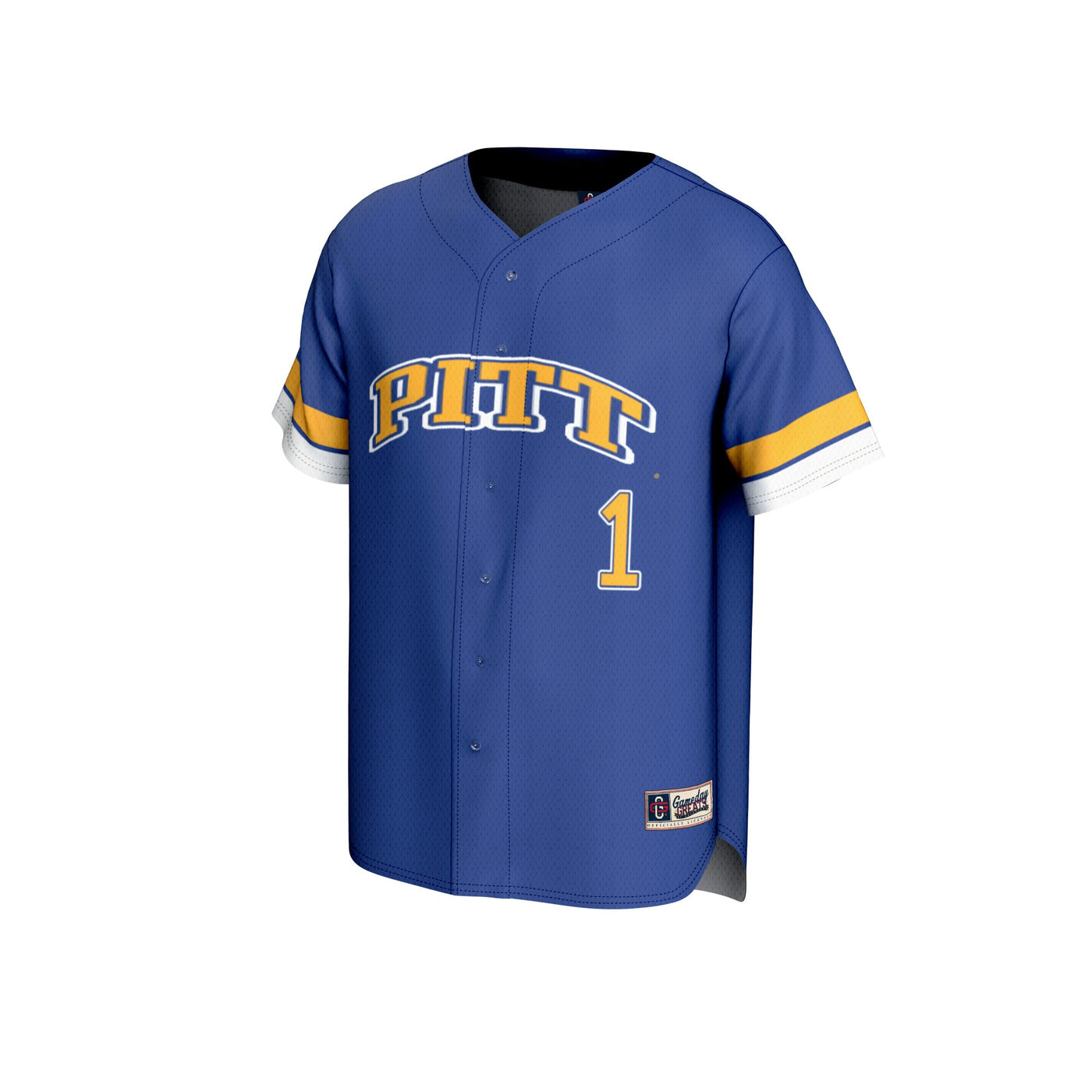 GameDay Greats #1 Royal Pitt Panthers Lightweight Collegiate Baseball Fashion Jersey