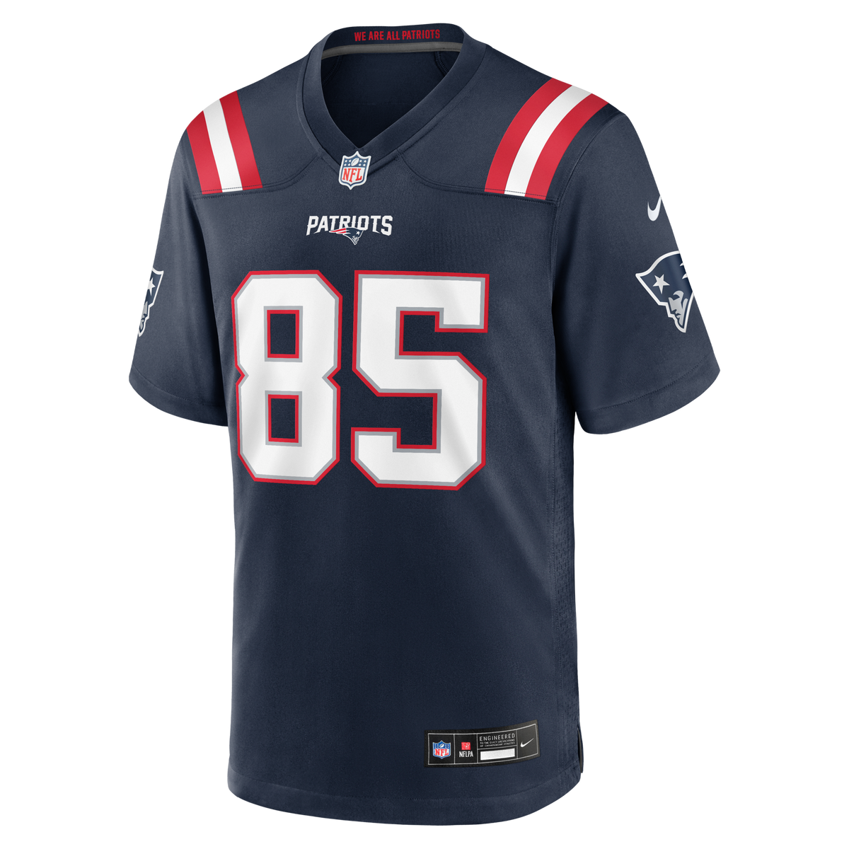 New England Patriots Hunter Henry Navy Team Game Jersey