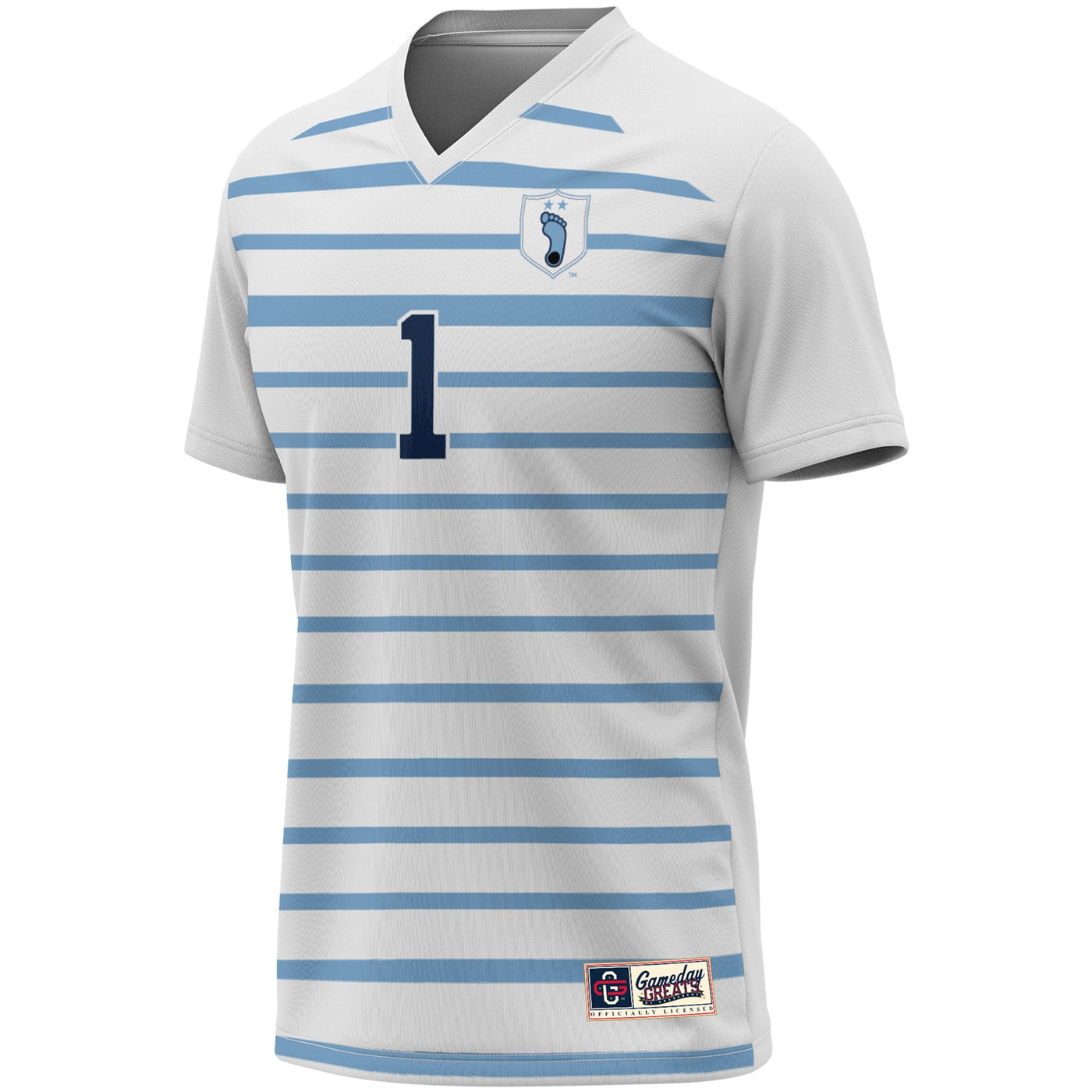 GameDay Greats #1 White North Carolina Tar Heels Lightweight Soccer Fashion Jersey