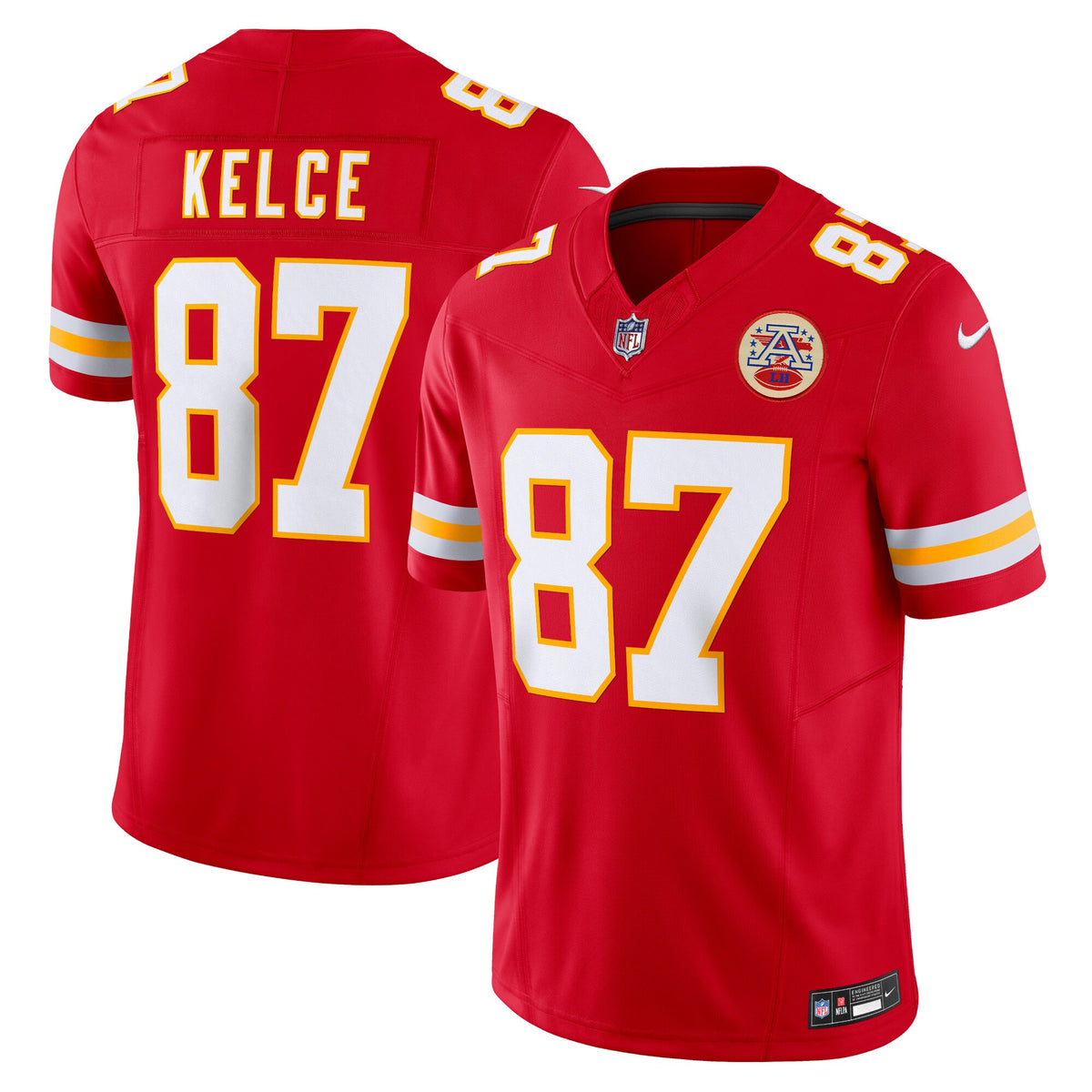 Kansas City Chiefs Travis Kelce Red Vapor F.U.S.E. Limited Jersey