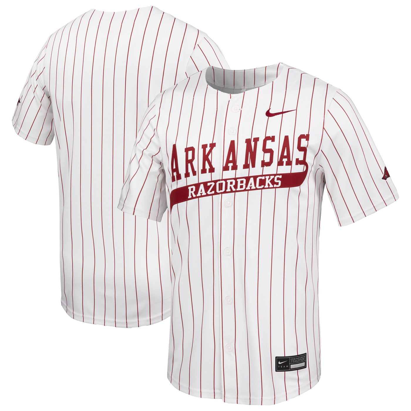 Nike White Arkansas Razorbacks Limited Baseball Jersey