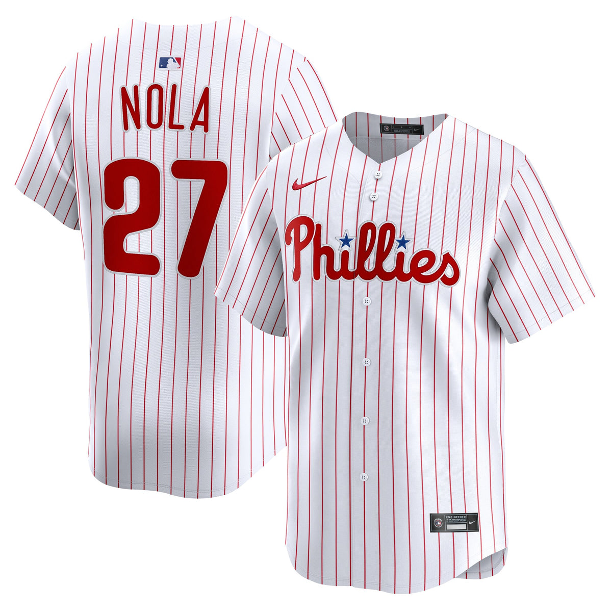 Philadelphia Phillies Aaron Nola White Home Limited Player Jersey