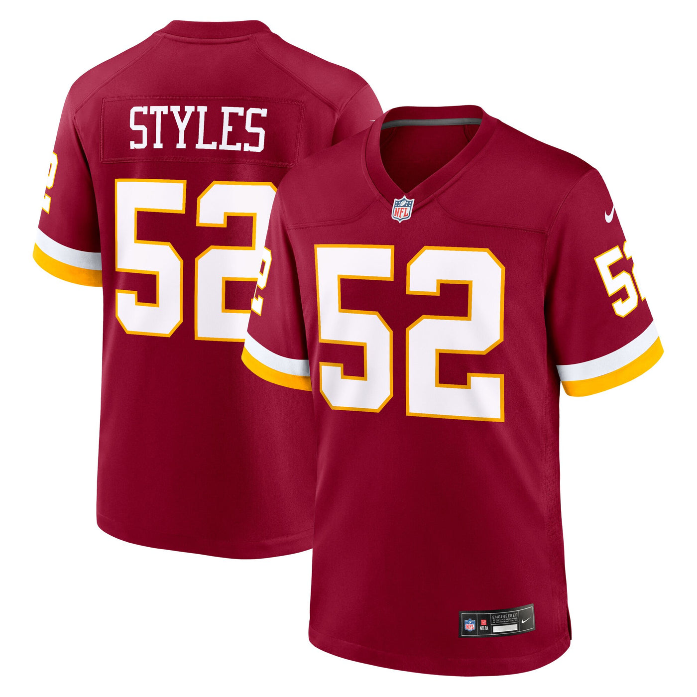 Washington Commanders Sonny Styles Nike Burgundy 2026 NFL Draft First Round Pick No. 7 Team Game Jersey