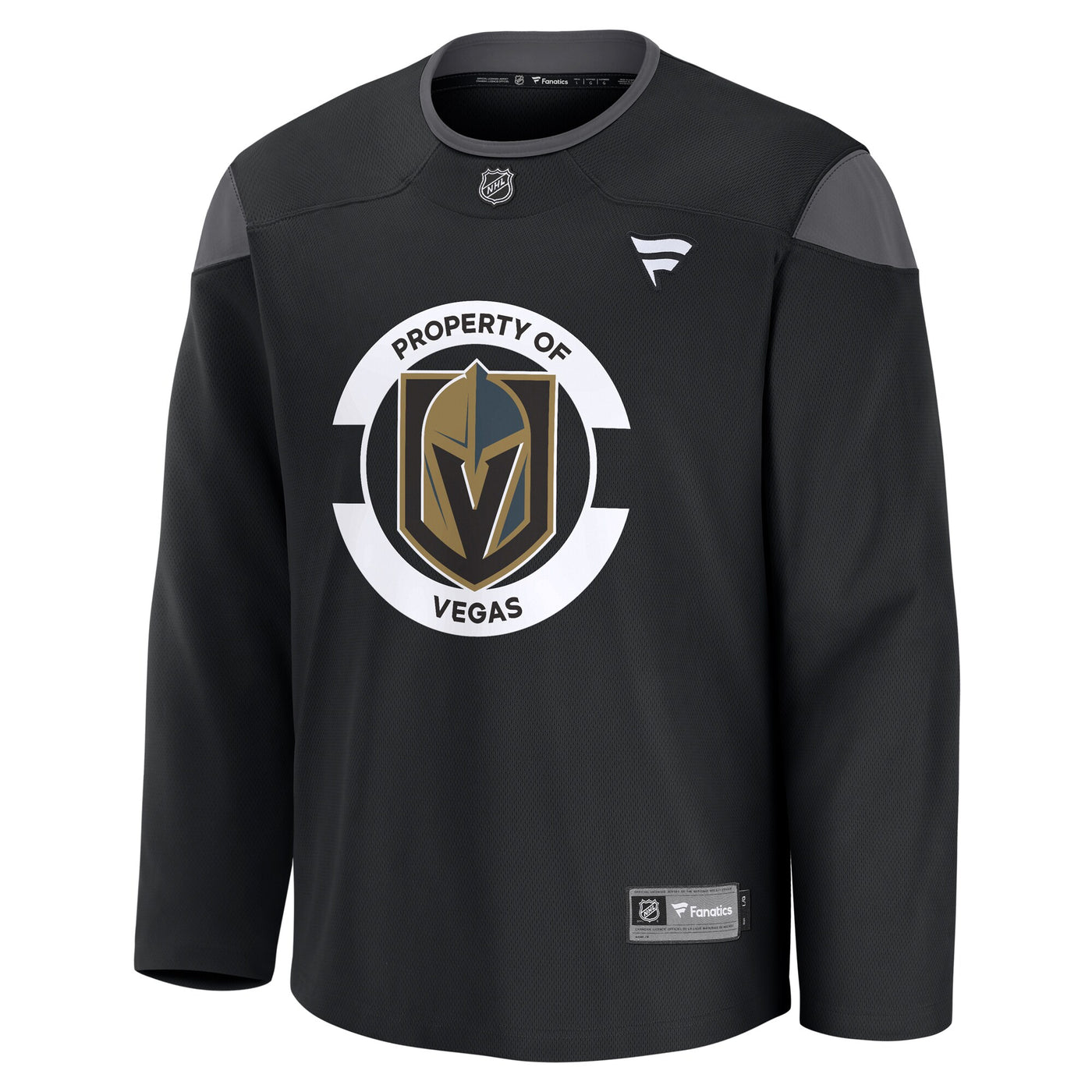 Vegas Golden Knights Fanatics Black Practice Jersey