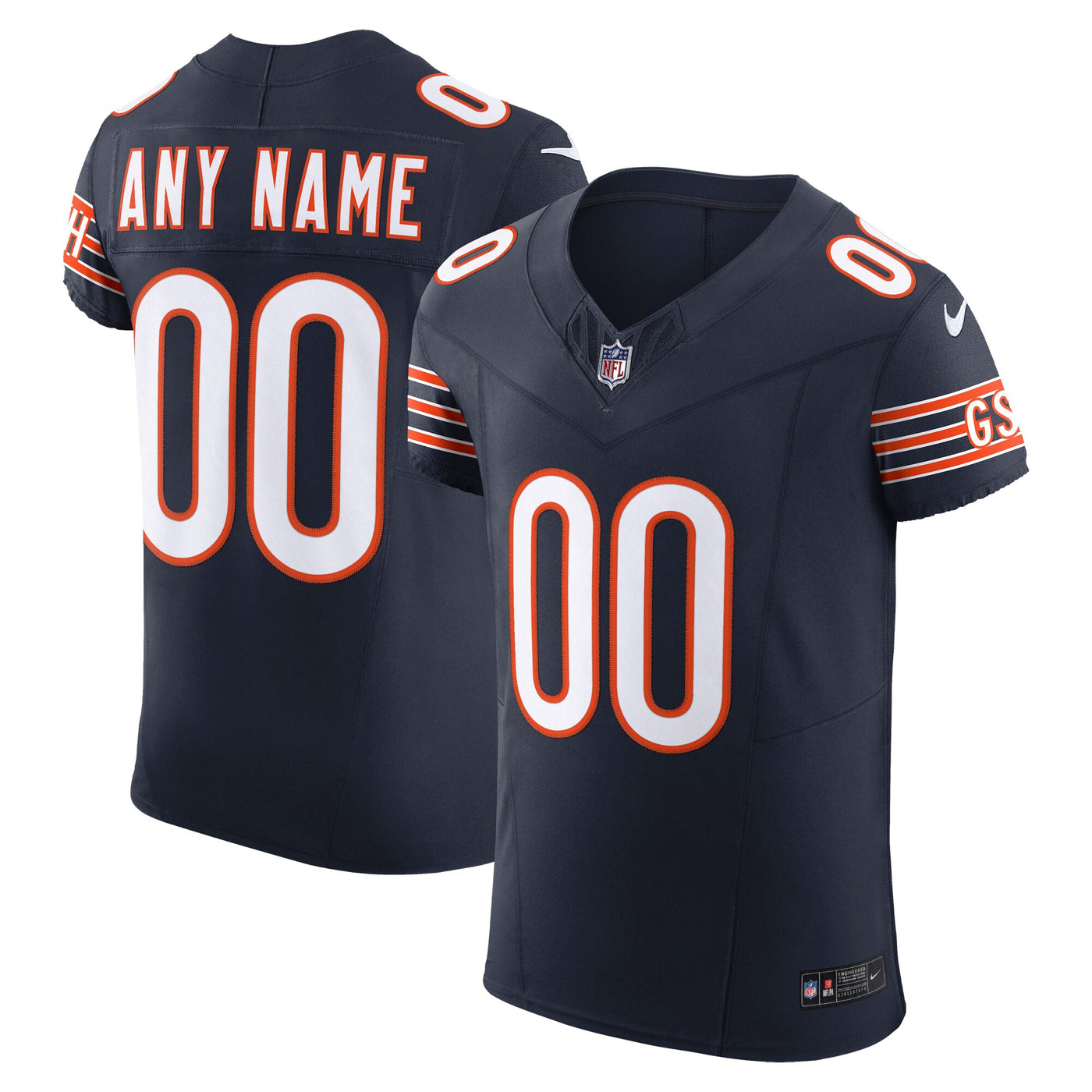 Chicago Bears Nike Navy Vapor F.U.S.E. Elite Custom Jersey