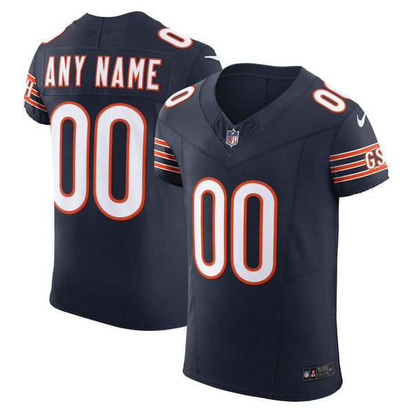 Chicago Bears Nike Navy Vapor F.U.S.E. Elite Custom Jersey