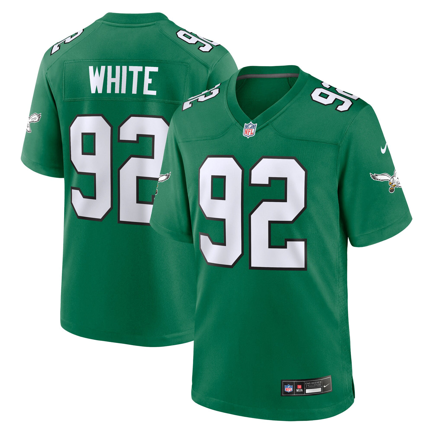 Philadelphia Eagles Reggie White Nike Kelly Green Retired Player Alternate Game Jersey