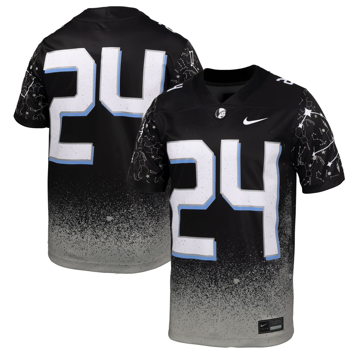 #24 UCF Knights 2024 Space Game Alternate Game Jersey - Black