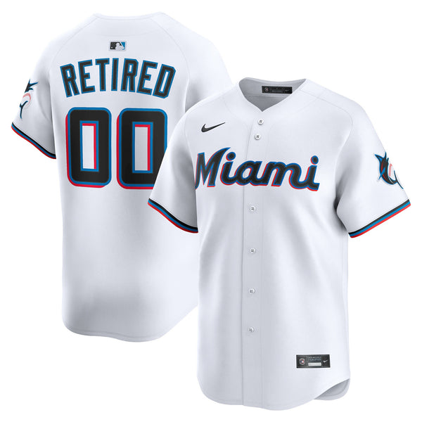 Miami Marlins White Home Limited Pick-A-Player Retired Roster Jersey