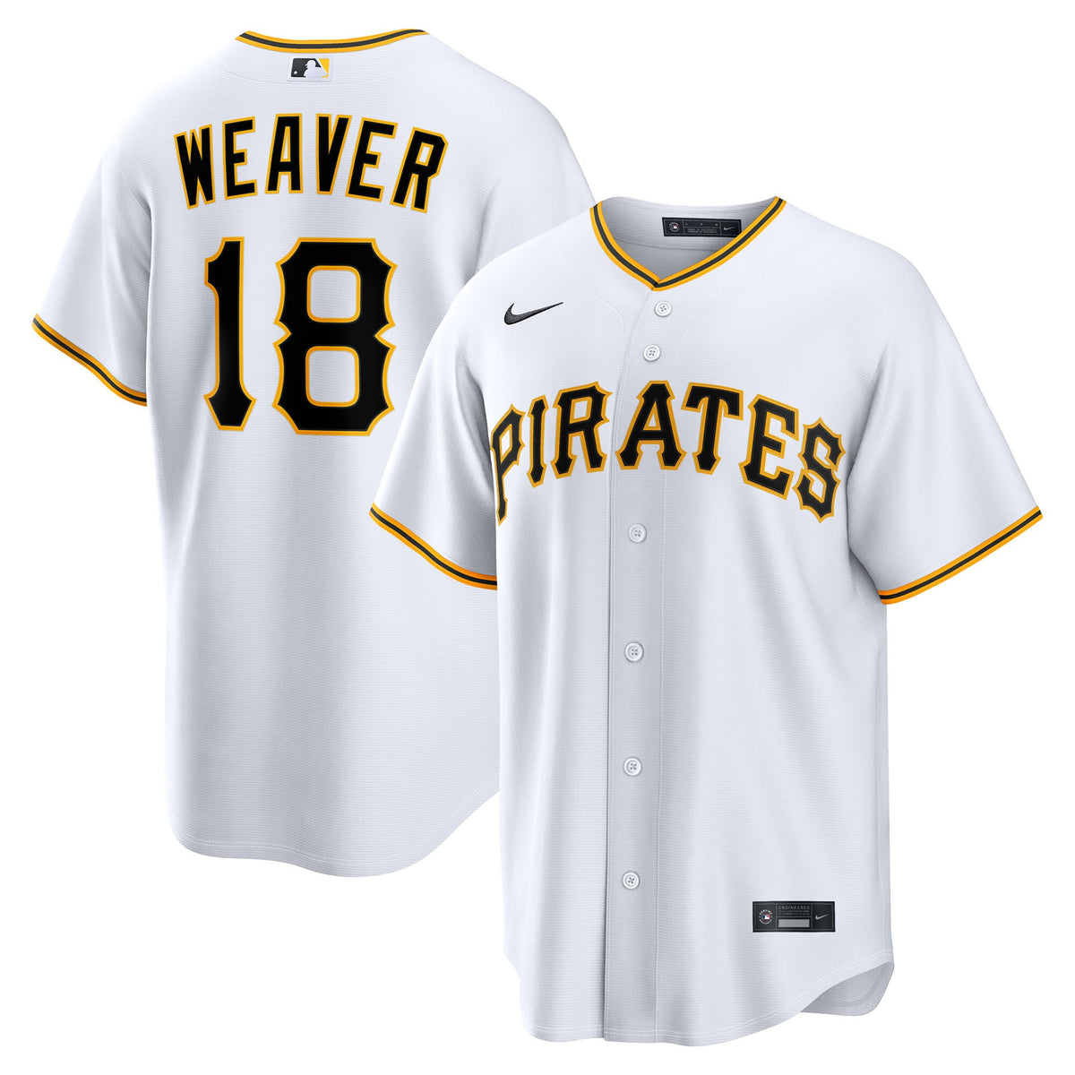 Pittsburgh Pirates Luke Weaver White Home Replica Jersey