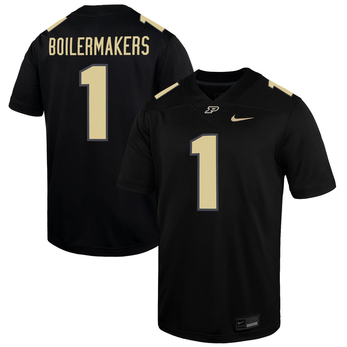 #1 Purdue Boilermakers Alternate Game Jersey - Black