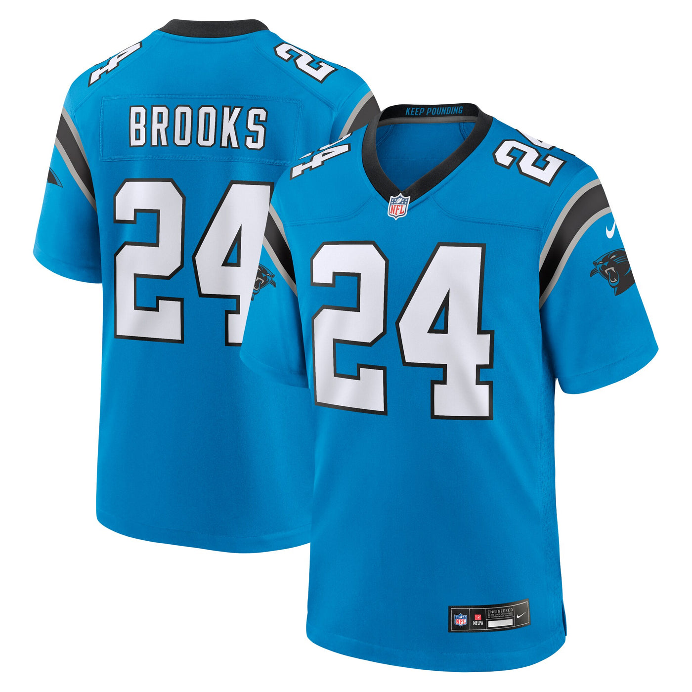 Carolina Panthers Jonathon Brooks Nike Blue Alternate Game Player Jersey