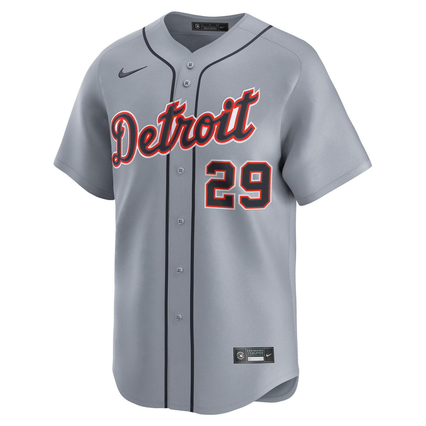 Detroit Tigers Tarik Skubal Nike Gray Road Limited Jersey