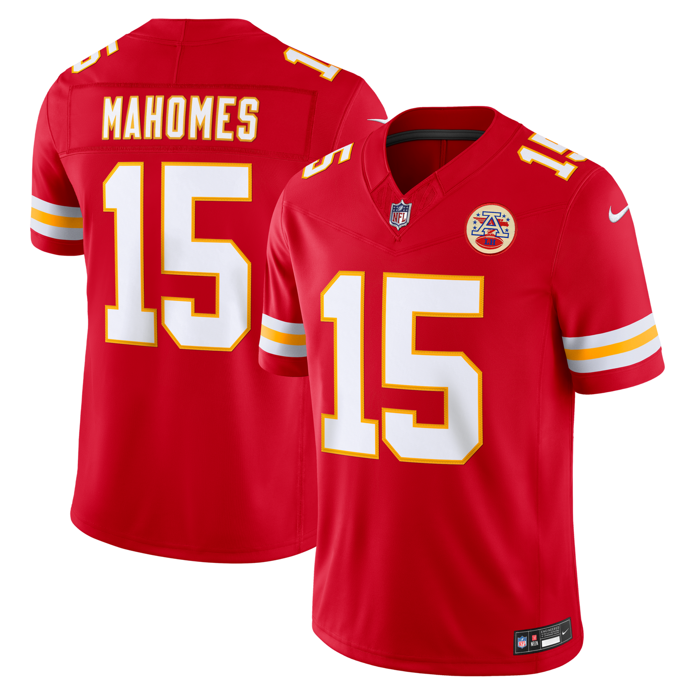 Kansas City Chiefs Patrick Mahomes Nike Red Team Vapor F.U.S.E. Stitched Limited Jersey