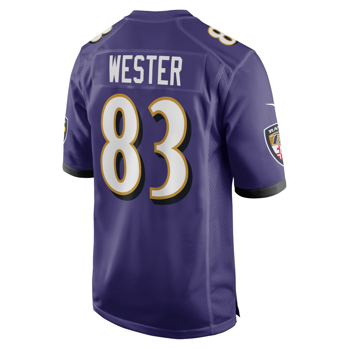Baltimore Ravens LaJohntay Wester Purple Team Game Jersey