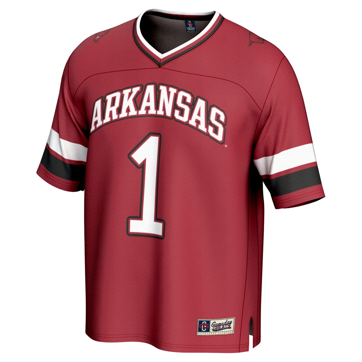 #1 Arkansas Razorbacks GameDay Greats Lightweight Collegiate Football Fashion Jersey - Cardinal