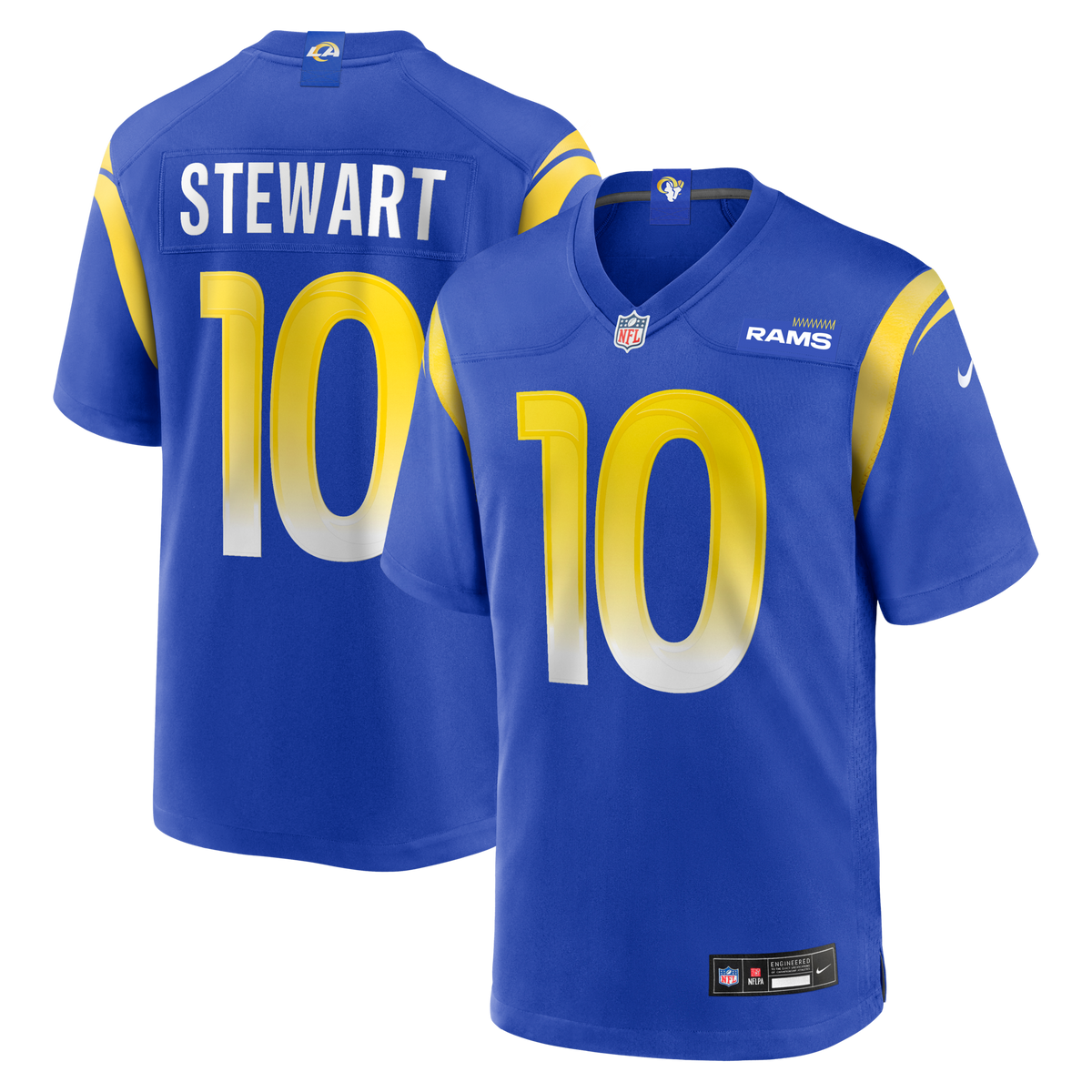 Los Angeles Rams Josaiah Stewart Royal Team Game Jersey
