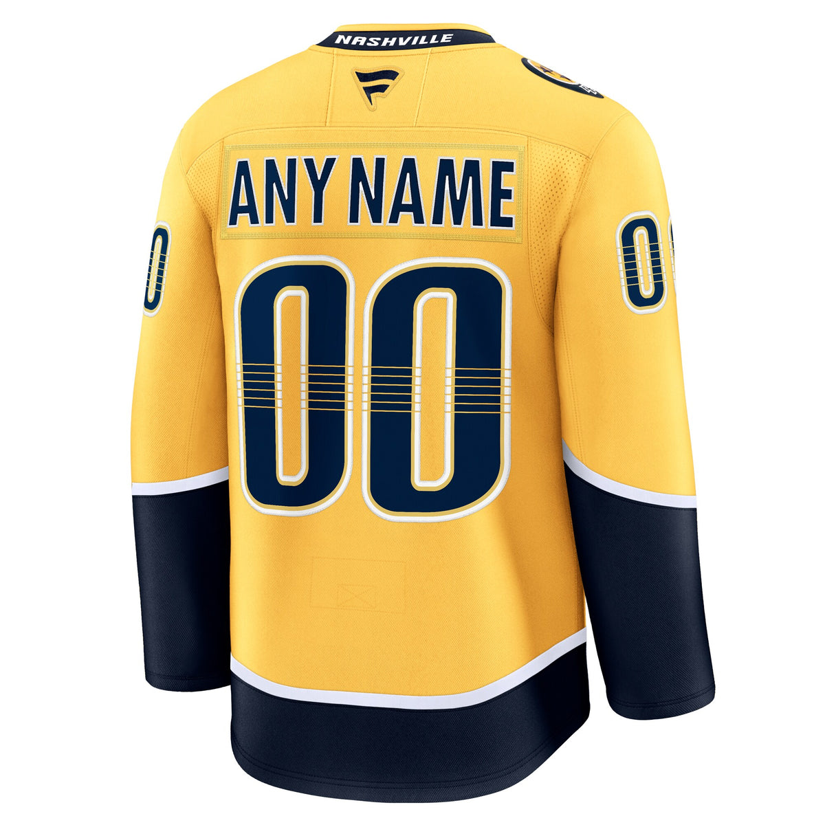 Nashville Predators Fanatics Gold Home Premium Custom Jersey