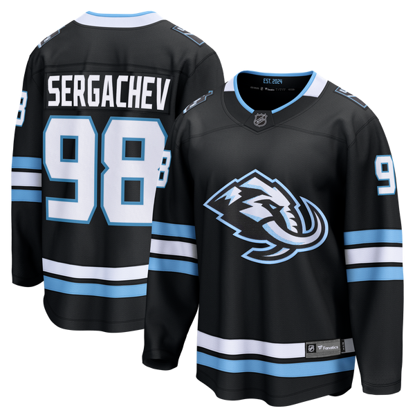 Utah Mammoth Mikhail Sergachev Fanatics Black Home Breakaway Player Jersey