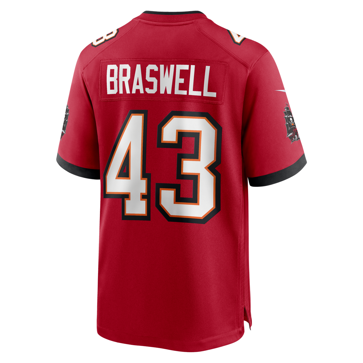 Tampa Bay Buccaneers Chris Braswell Red Game Jersey