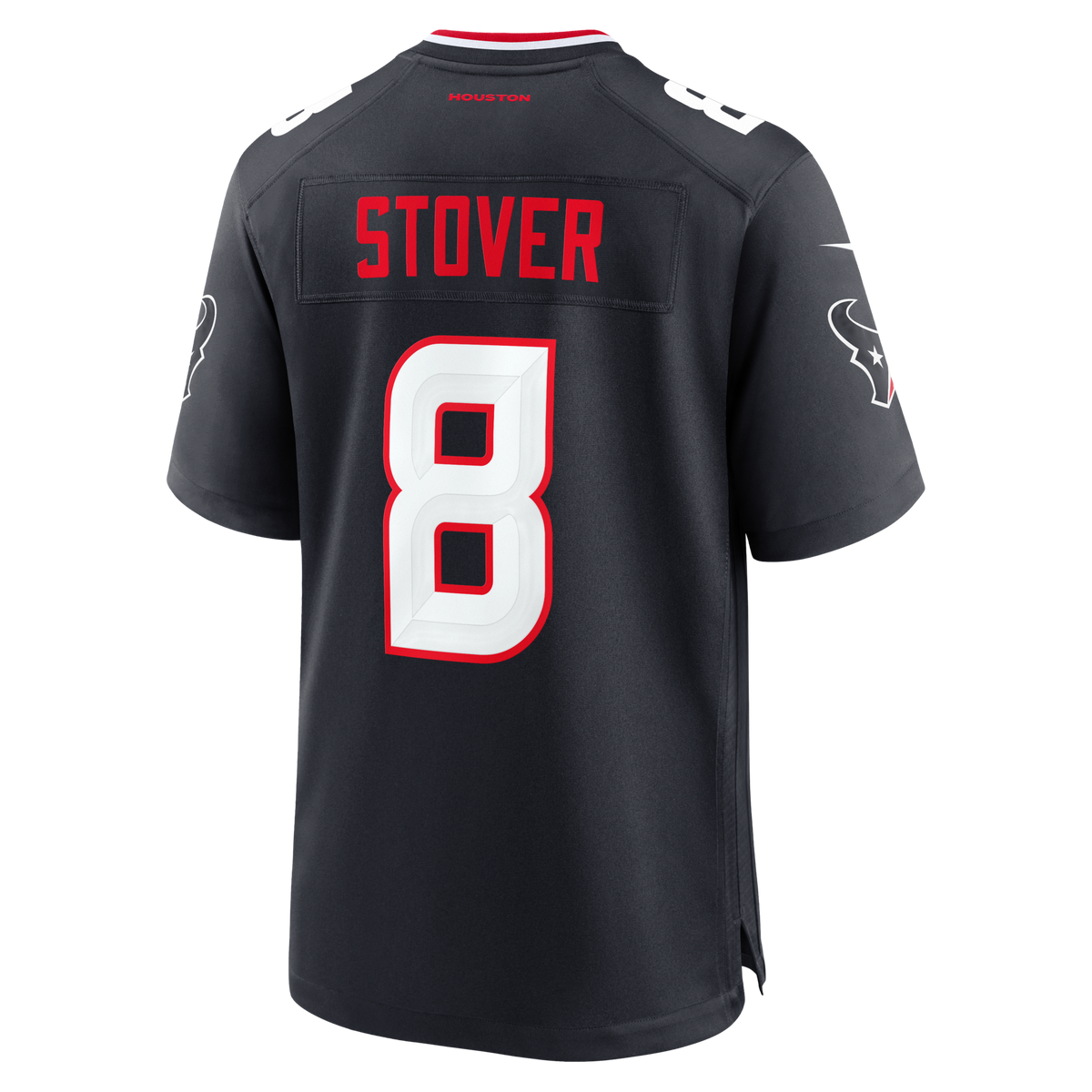 Houston Texans Cade Stover Navy Team Game Jersey