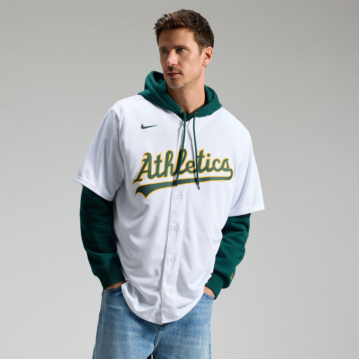 Athletics Nick Kurtz White Home Replica Player Jersey