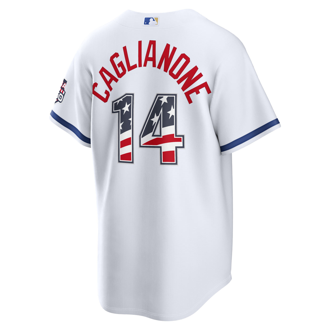 Fourth of July Kansas City Royals Jac Caglianone Nike White USA 250 Stadium Jersey