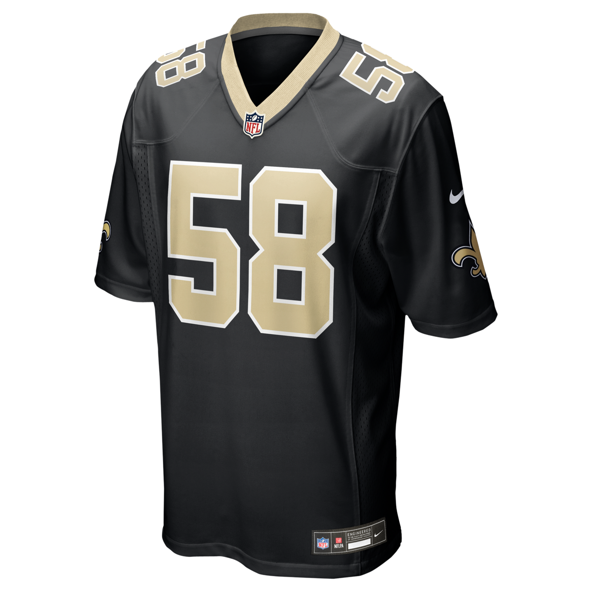 New Orleans Saints Chris Rumph II Black Team Game Jersey