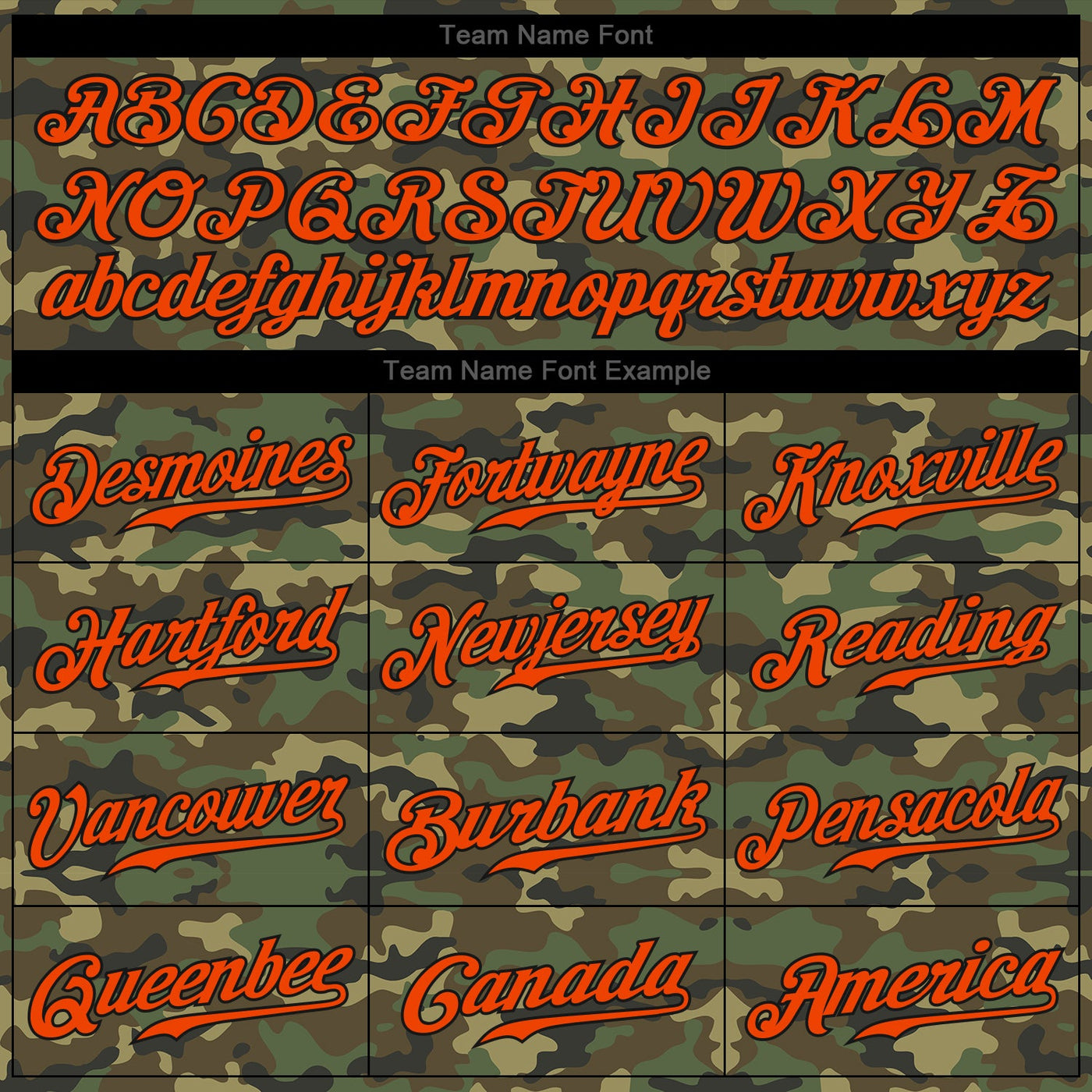 Custom Camo Orange-Black Authentic Salute To Service Baseball Jersey