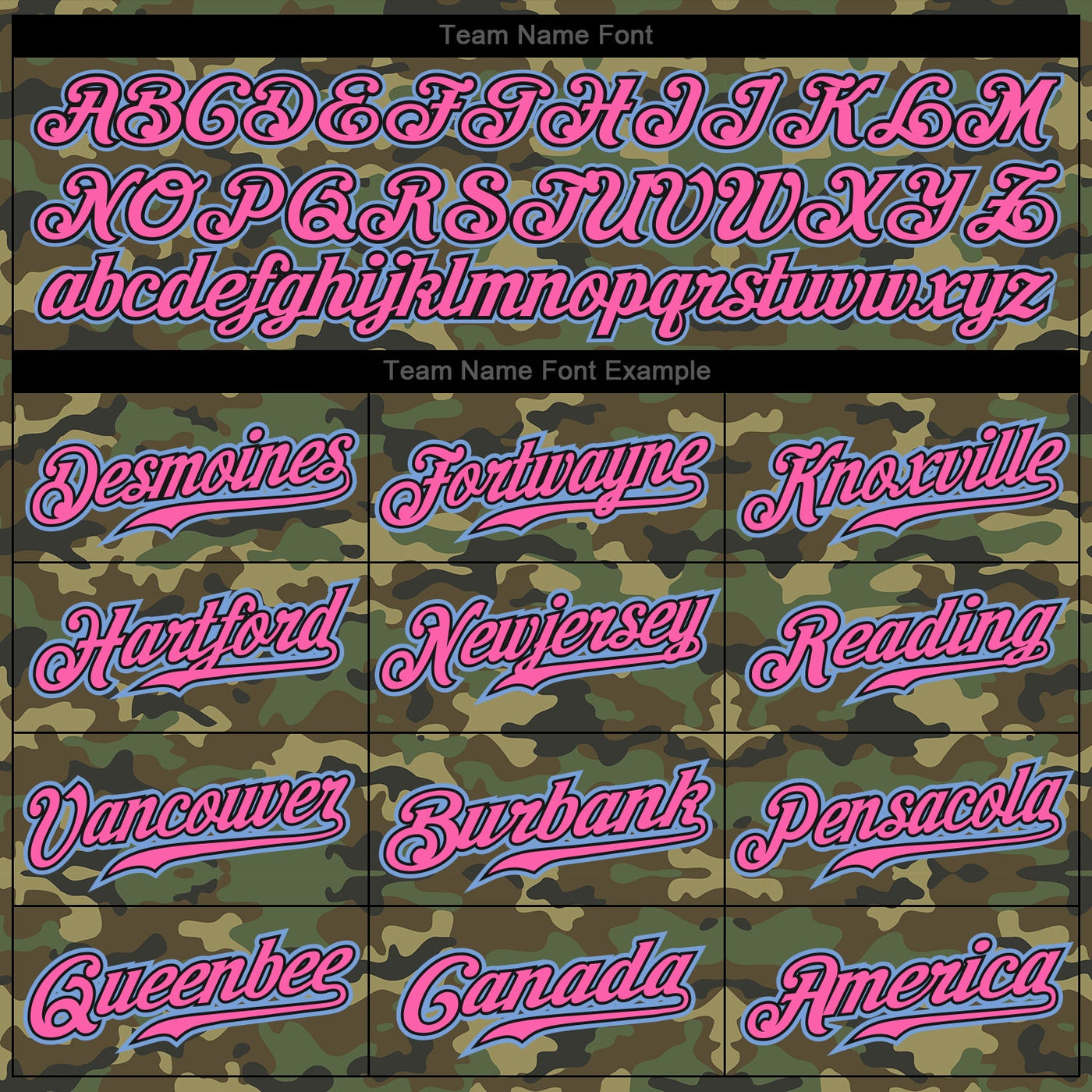 Custom Camo Light Blue-Pink Authentic Salute To Service Baseball Jersey