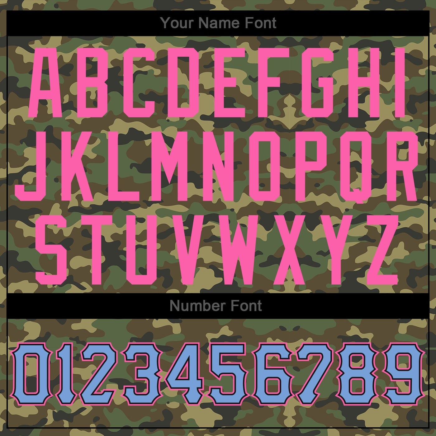 Custom Camo Light Blue-Pink Authentic Salute To Service Baseball Jersey