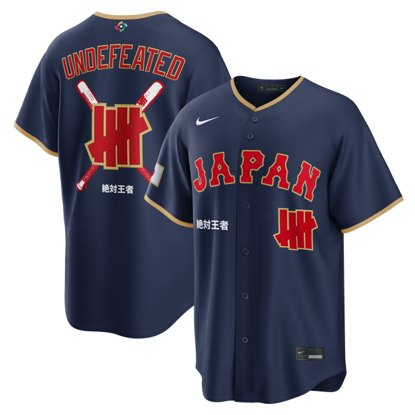 Japan Baseball Nike x Undefeated Navy 2026 World Baseball Classic Stadium Jersey