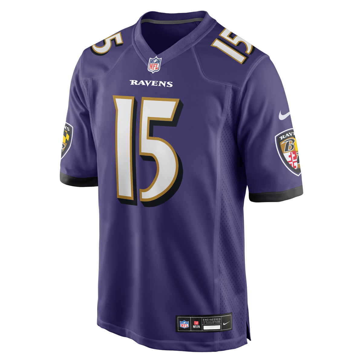 Baltimore Ravens Cooper Rush Purple Team Game Jersey