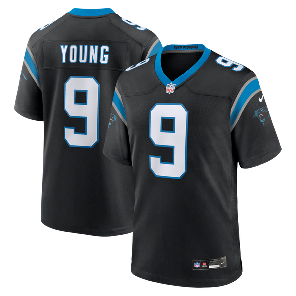 Carolina Panthers Bryce Young Nike Black Team Game Jersey